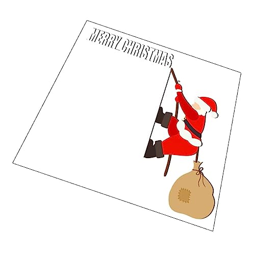 Ciieeo Weihnachtsmann Türrahmen Dekoration aus Holz Bunte Santa Claus Wand und Türdeko Selbstklebendes Lustiges Weihnachtsornament für Fenster Hauseingang und Festliche Partygestaltung von Ciieeo