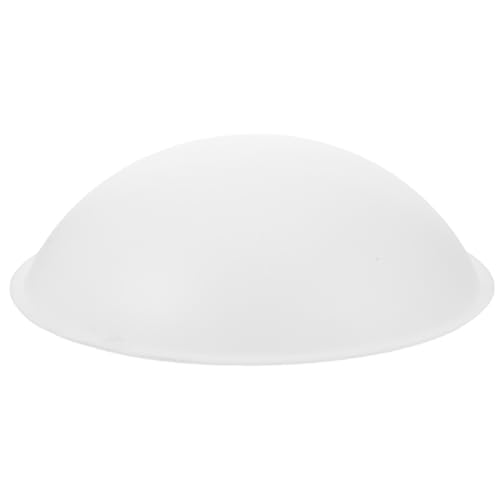 Ciieeo Weiße Acryl-Halbrund-Lampenschirm-Attrappe für Decken-, Tisch- und Stehleuchten – Halbkreis-Abdeckung für Wohnzimmer und Büro von Ciieeo