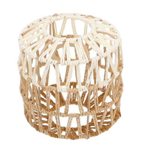 Ciieeo Woven Lampenschirm aus Papierseil Deckenlampen Abdeckung mit Handgewebtem Design Sanfte Lichtstreuung Dekorativ für Wohnzimmer Esszimmer Hotel Fassung Ciieeo Woven Lampenschirm aus Papierseil Deckenlampen Abdeckung mit Handgewebtem Design Sanfte Lichtstreuung Dekorativ für Wohnzimmer Esszimmer Hotel Fassung von Ciieeo