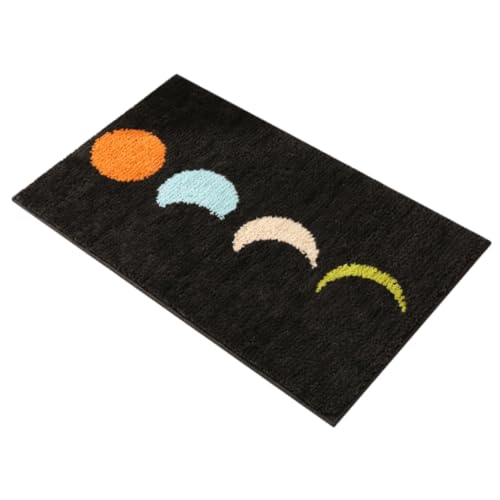 Ciieeo rutschfeste Extra Weiche Badezimmer badematte Wasserabsorbierender Waschbarer Badvorleger Gepolstert als Teppich für Dusche Wc und Eingangsbereich Dunkelgrau von Ciieeo