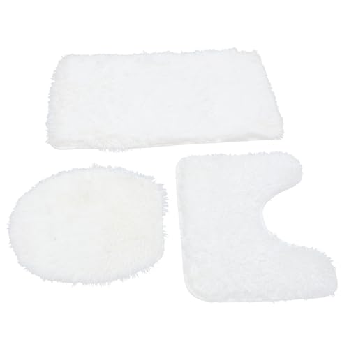 Ciieeo rutschfeste Toilettendeckel Set Teiliges Badgarnitur Set für Badezimmer Praktisch Pflegeleicht Geeignet für Zuhause oder Reisen von Ciieeo