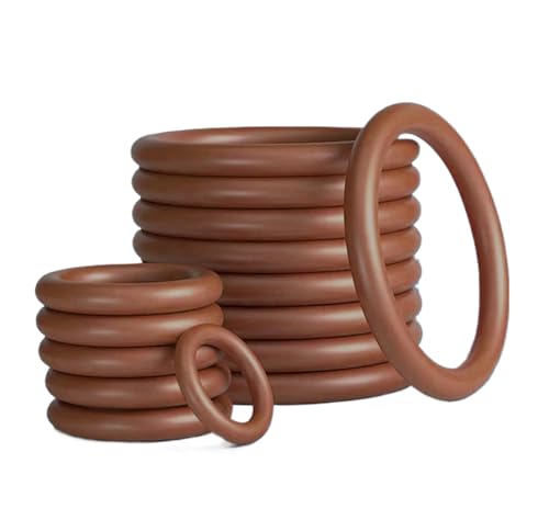 FKM-O-Ring 3.3 mm Außendurchmesser 1.7 mm ID 0.8 mm Breite Runde O-Ring-Dichtung, Packung mit 10 von Cijinon