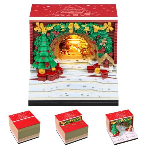2026 Time Piece Calendar, Desk Calendar with Light, Christmas Arch Tree Sculpture 3D Tear-away Calendar, Paper Carving Art Memo Pad Notepad Gift Christmas Day Home Desktop Decoration 2026 Time Piece Calendar, Desk Calendar with Light, Christmas Arch Tree Sculpture 3D Tear-away Calendar, Paper Carving Art Memo Pad Notepad Gift Christmas Day Home Desktop Decoration von Cikiki
