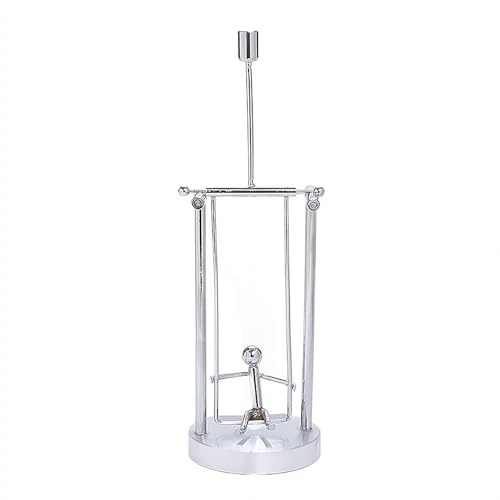 Cikiki Fisherman Balancing Skulptur Edelstahl Lustige Desktop-Dekorationen Interaktive Angeln Schreibtisch Ornament Home Office Dekor Stressabbau Geschenk für Männer für Anglerliebhaber von Cikiki