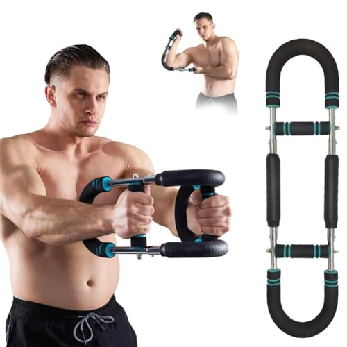 Cikiki Twister Armtrainer, Brusttraining, tragbare Power-Twister-Stange, Muskelkraftverstärker, Oberschenkel-Master-Trainer, Herren, Heim-Fitnessgerät Cikiki Twister Armtrainer, Brusttraining, tragbare Power-Twister-Stange, Muskelkraftverstärker, Oberschenkel-Master-Trainer, Herren, Heim-Fitnessgerät von Cikiki