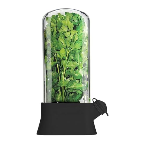 Herb Keeper Frischhaltebecher - Luftdichter Kräuterbehälter für frische Petersilie, Koriander, Rosmarin und mehr - hält Kräuter bis zu 2 Wochen frisch von Cikiki