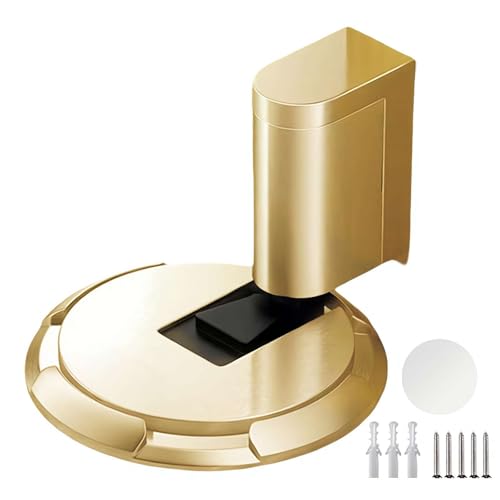 Kein magnetischer mechanischer Bodentürstopper, verstellbarer Türhalter, für Türspalten bis zu 1,9 cm Höhe, nagelfrei oder Schrauben von Cikiki