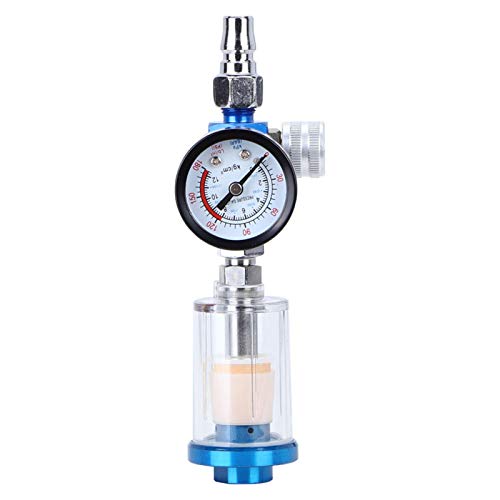 1/4 inch Luftregler Manometer Druckluftregler Druckluft Wasserabscheider Druckminderer Manometer für Spritzlackierpistole von Cikonielf