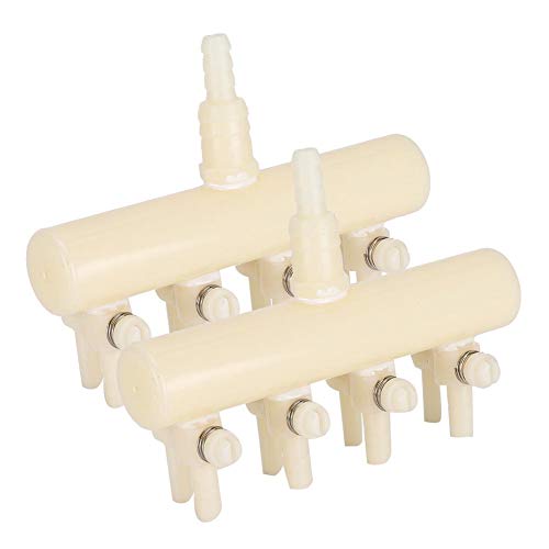 2Pcs Aquarium Luftverteiler Kunststoff Luftventilverbinde Air Ventil Schlauchverbinder Aquarium Verteiler Splitterpumpe Zubehör Aquarium Luftpumpe Splitterventil mit einstellbar Umsteller(4 Wege) von Cikonielf