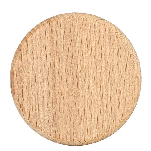 50 Stück runde Holzspäne Einfache glatte Kanten Natürliche Holzscheiben Plattendekoration Runde Holzleere Scheiben Buche Chip DIY handgefertigte Dekoration Zubehör(6cm) von Cikonielf