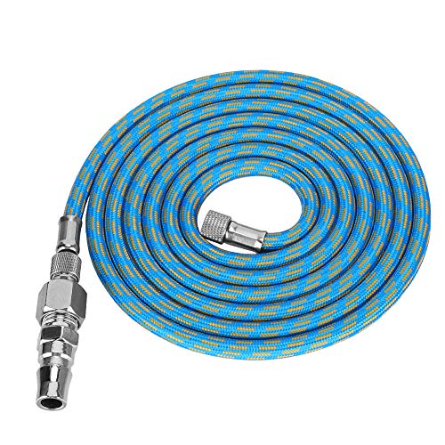 6Ft Airbrush Schlauch Geflochtener Airbrush Schlauch aus Nylon mit Standardgröße 1/8 "und 1/4" Größe an beiden Enden mit Sprinklerkopf und -ende aus Edelstahl Funktioniert mit 3-in-1-Airbrush 6Ft Airbrush Schlauch Geflochtener Airbrush Schlauch aus Nylon mit Standardgröße 1/8 "und 1/4" Größe an beiden Enden mit Sprinklerkopf und -ende aus Edelstahl Funktioniert mit 3-in-1-Airbrush von Cikonielf