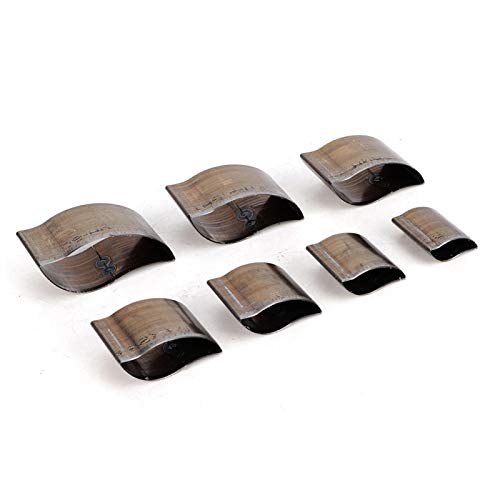7Pcs Hollow Cutter Leder Schneide Form Universal Leather Craft Hole Hollow Cutter Embossing Punch Set for Leather Craft DIY(A06) von Cikonielf
