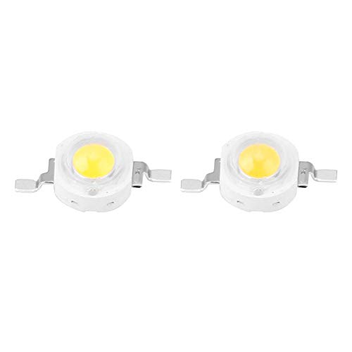 Cikonielf 1 W Hochleistungs-LED-Perlen, Lichtdioden-Chips, SMD, für DIY-Beleuchtung, Architektur-LED-Beleuchtung, DIY-Heim-Kamin-Dekoration (Weiß, 6000 K) von Cikonielf