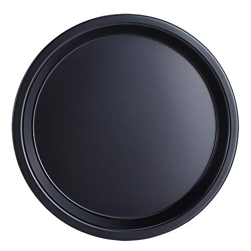 Cikonielf Antihaft-Runde Pizzaform Torte Kuchenform Schwarz Kohlenstoffstahl Backform Tablett Pizzaform Backform Küche Backblech Werkzeuge (15cm / 6in) von Cikonielf