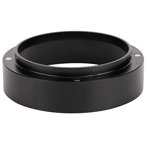 Dosierringe Aluminium-Kaffeepulver Dosierringe Trichter mit magnetischer Ersatzkaffeemaschine Zubehör Schwarz(53MM) von Cikonielf