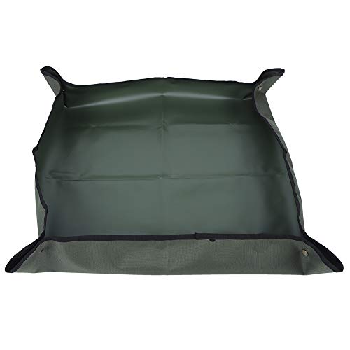 Gartenmatte Oxford Stoffpflanze Sämling Umtopf Tablett Für Indoor-Blumentransplantation Betrieb Ordentlich Blumenerde(Grün) von Cikonielf