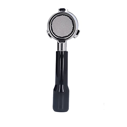 Kaffeemaschine Bodenloser Griff Filterhalter Edelstahl 3-Ohr Bodenloser Siebträger für Maschine(54mm) von Cikonielf