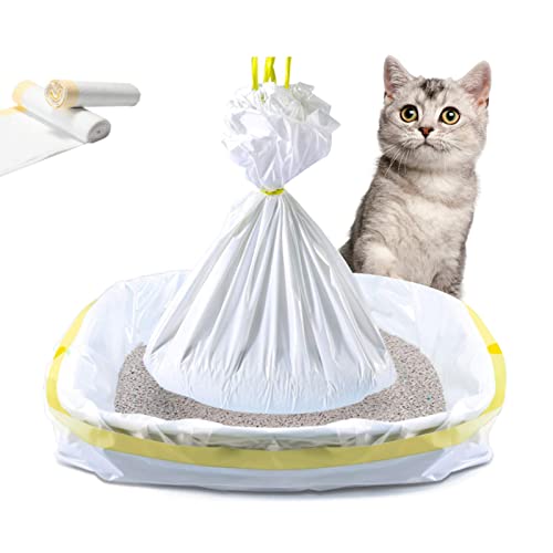Cikonielf Katzentoilette Liner Katzenklo Beutel Katzenstreu Liner Kitty Wurf Pfanne Taschen Haustier Reinigung Zubehör (L) von Cikonielf