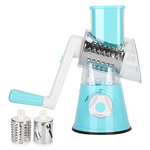 Manueller Gemüsehacker Multifunktionaler Gemüseschneider Lebensmittelreibe Shredder Chopper Küchenzubehör(Blau) von Cikonielf