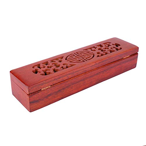 Räucherstäbchenhalter Box Handgemachte Räucherstäbchen Holz Joss Stick Kegelhalter Brenner Aufbewahrungsbox Aschefänger mit Home Buddhist Temple Zubehör(#3) von Cikonielf