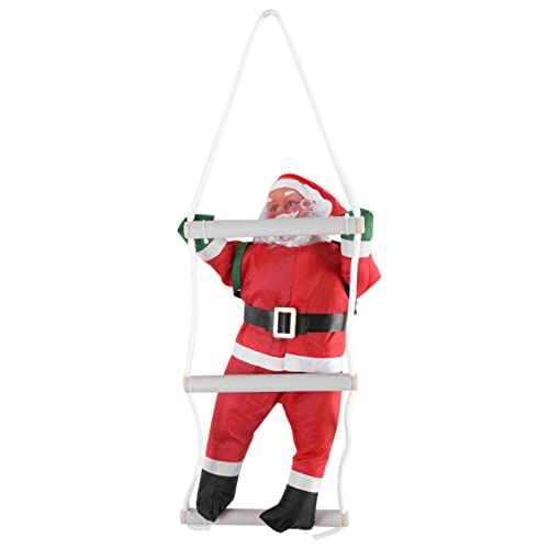 Santa Claus Ornament Oxford Stoff Klettern Santa Claus Spielzeug für Weihnachtsbaum Indoor/Outdoor Hängende Ornament Dekoration von Cikonielf