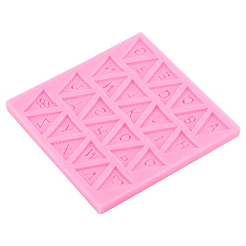 Silikon Candy Moulds New Letter Flag Dekorieren Backwerkzeug für Kuchen Schokoladenform von Cikonielf