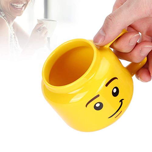 Tasse Keramik Wasser Tasse niedlich Cartoon Muster Kaffee Milch Tee Tasse Geschenk für Home Office School 300ml Gelb von Cikonielf