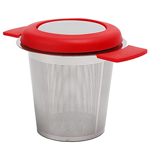 Tee-Aufgusskorb mit Deckel Teesieb Loose Leaf Fine Mesh Filter Geschirr für Tasse(#2) von Cikonielf