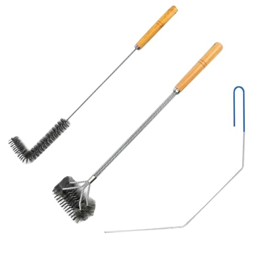 Fritteusen-Reinigungswerkzeuge | Fritteusenbürsten-Set | Fritteusenwartungsset, Fritteusenbürsten, Korbfritteusenbürste, L-Form Fritteusenbürste, Reinigungsstab-Werkzeug, Fritteusenwerkzeug-Set, lange von Cileznw