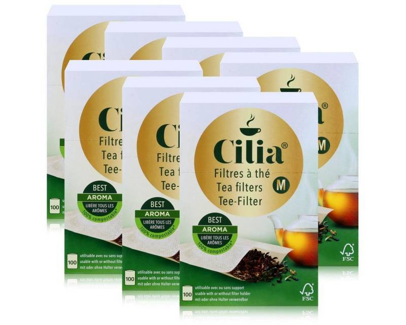 Cilia Teesieb CILIA® Teefilter 100Stk. Grösse M mit/ohne Halter verwendbar (7er Pac von Cilia