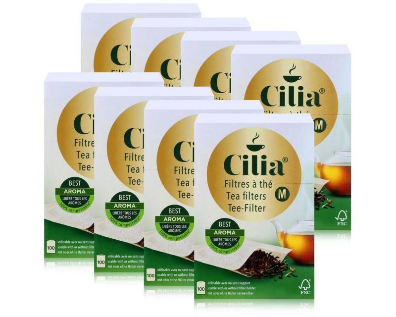 Cilia Teesieb CILIA® Teefilter 100Stk. Grösse M mit/ohne Halter verwendbar (8er Pac von Cilia