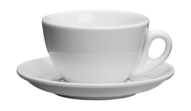 Cappuccinotasse mit Untere 0,1 l Roma weiß von Cilio