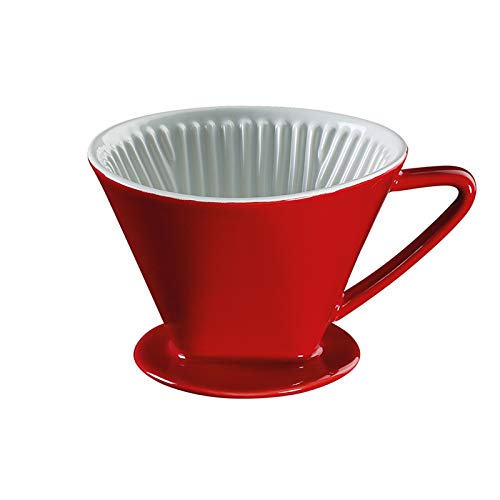 Cilio 106121 KP0000106121 Kaffeefilter, Keramik, Rot, Größe 4 von Cilio