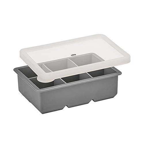 Cilio Blocks_KP0000150834 Eiswürfelform, Silikon, Cool Grey von Cilio