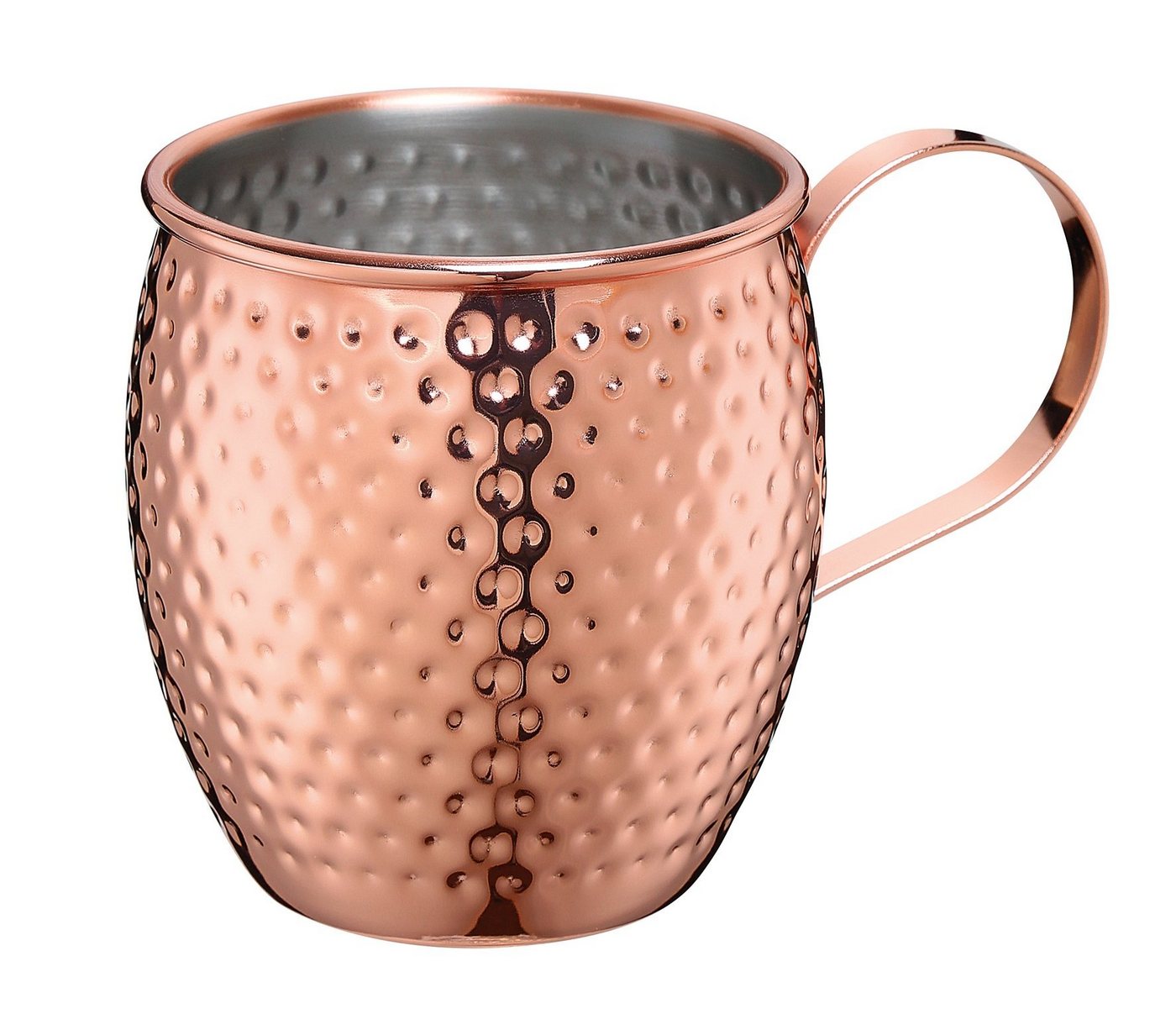 Cilio Cocktailglas Moscow Mule Becher Cocktail Kupferbecher Kupfertasse cilio, Material: Edelstahl, verkupfert von Cilio