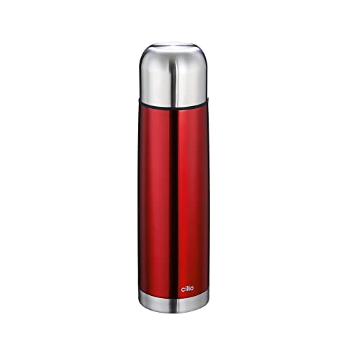 Cilio Colore Isolierflasche, Edelstahl, Rot, One Size von Cilio