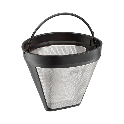 Cilio Dauerfilter, Edelstahl, schwarz, 12 x 11 x 9 cm 116021 von Cilio