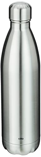 Cilio ELEGANTE Isolierflasche, Edelstahl, Silber, One Size von Cilio