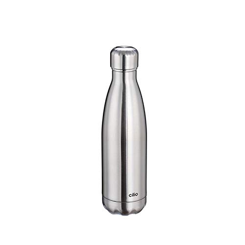 Cilio ELEGANTE Isolierflasche, Edelstahl, silber, One Size von Cilio