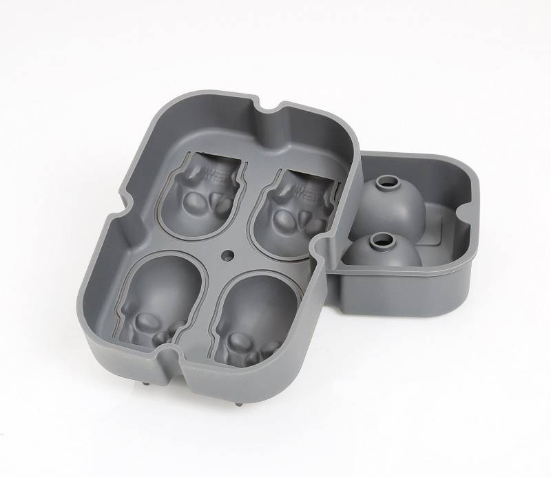 Cilio Eiswürfelform Cilio - Silikon Eiswürfelform CRANIO Schädel Totenkopf 150858 von Cilio