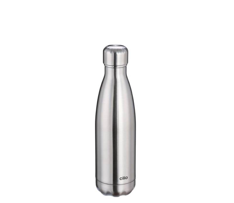 Cilio Flachmann Cilio Isolierflasche Elegant Edelstahl 750 ml kohlensäuregeeignet, Geeignet für kohlensäurehaltigen Getränke von Cilio