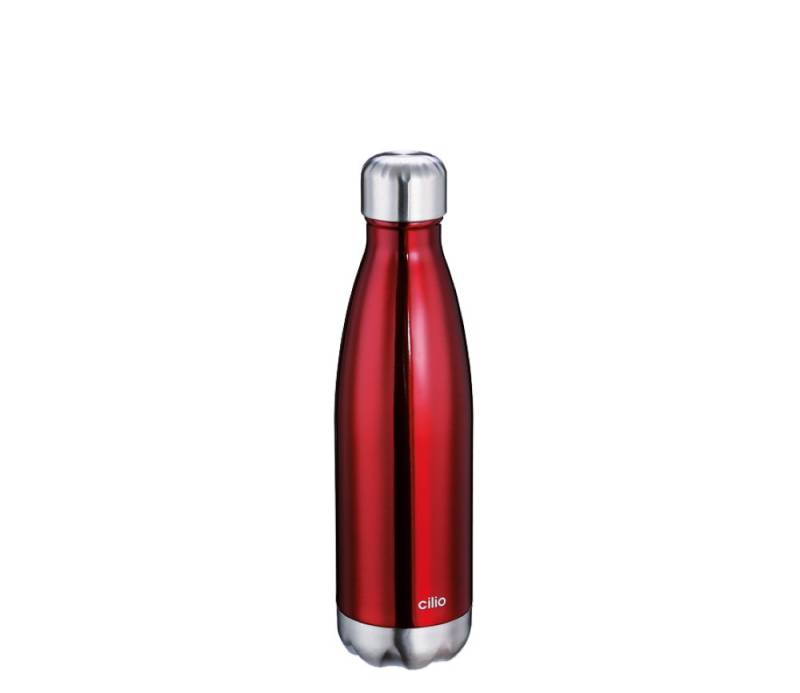 Cilio Flachmann Cilio Isolierflasche Elegant Edelstahl 750 ml kohlensäuregeeignet, Geeignet für kohlensäurehaltigen Getränke von Cilio