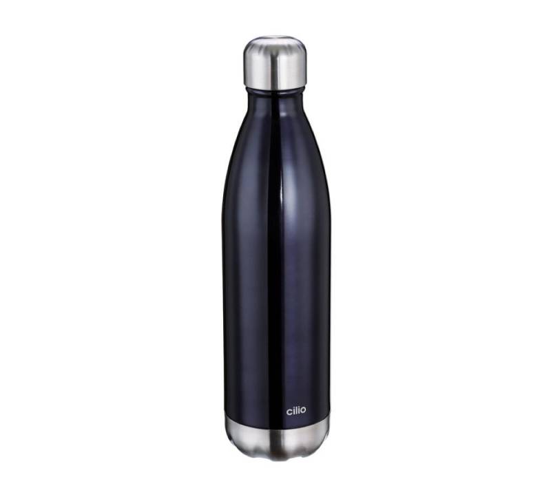 Cilio Flachmann Cilio Isolierflasche Elegant Edelstahl 750 ml kohlensäuregeeignet, Geeignet für kohlensäurehaltigen Getränke von Cilio