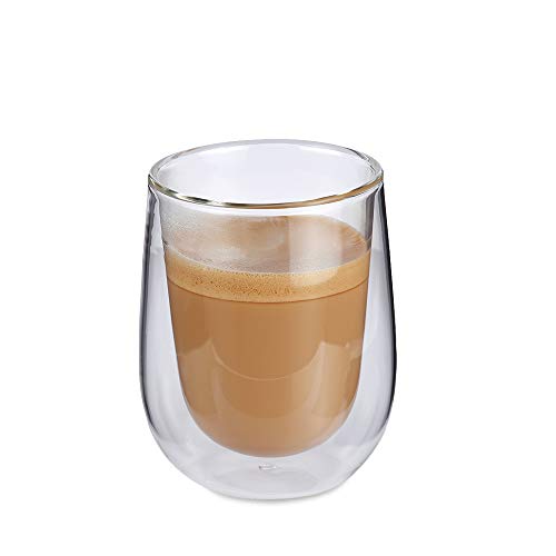 Cilio Milchkaffee-Glas Verona - 2er Set, 292824, Transparent von Cilio