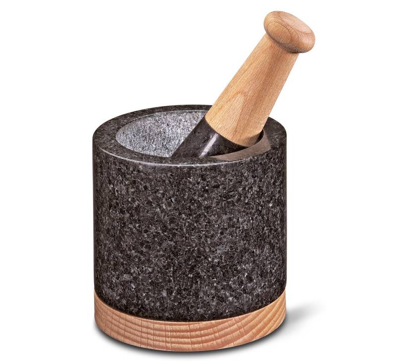 Cilio Mörser Granitmörser Gewürz Mörser Steinmörser Stößel Zerkleinerer cilio von Cilio
