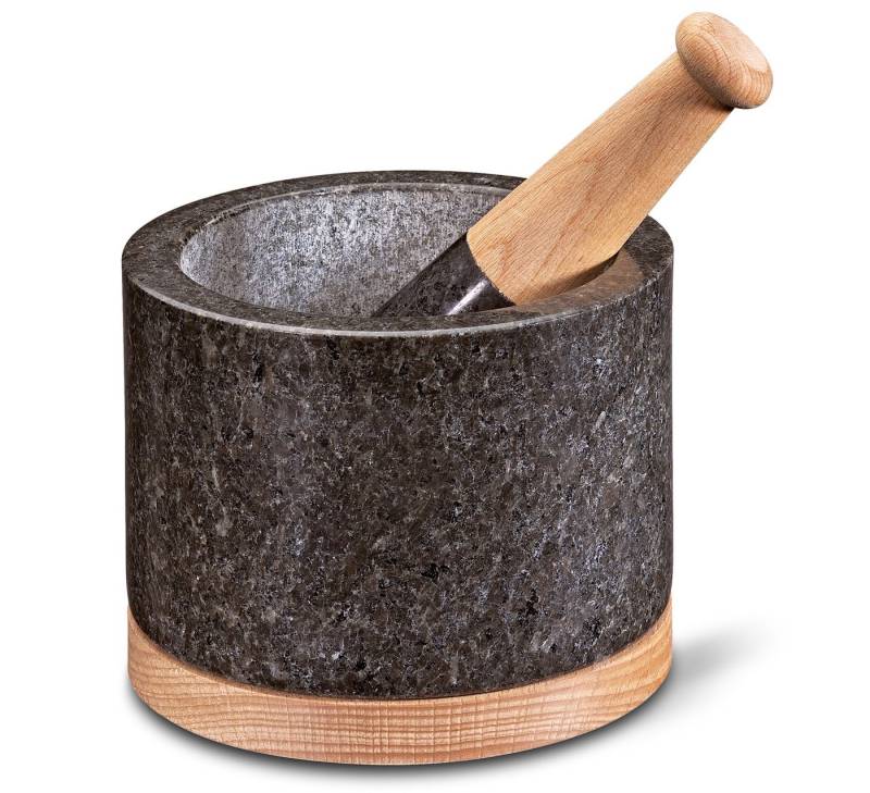 Cilio Mörser Granitmörser Gewürz Mörser Steinmörser Stößel Zerkleinerer cilio von Cilio