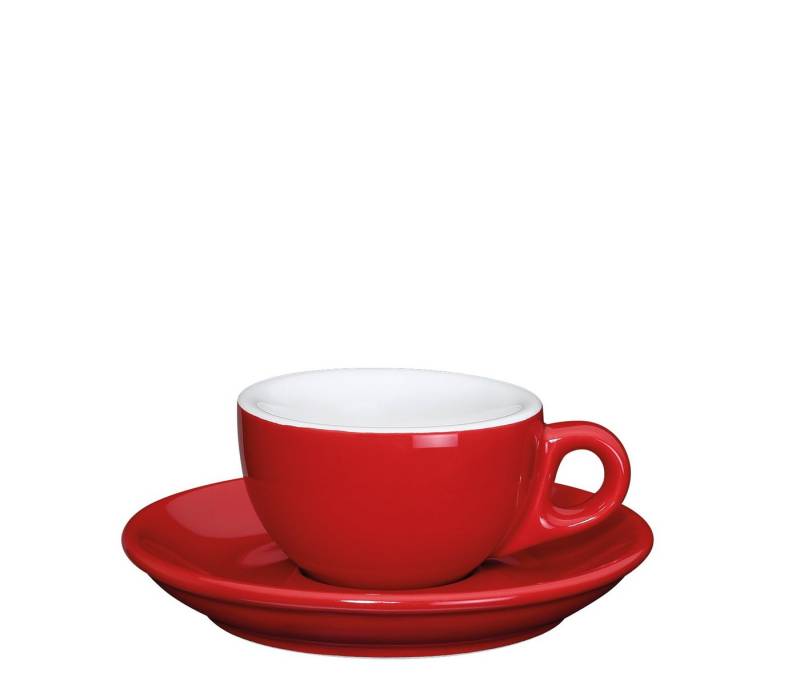 Cilio Espressotasse Espressotasse Mokkatasse Tasse Untertasse dickwandig cilio ROMA, Material: Porzellan von Cilio