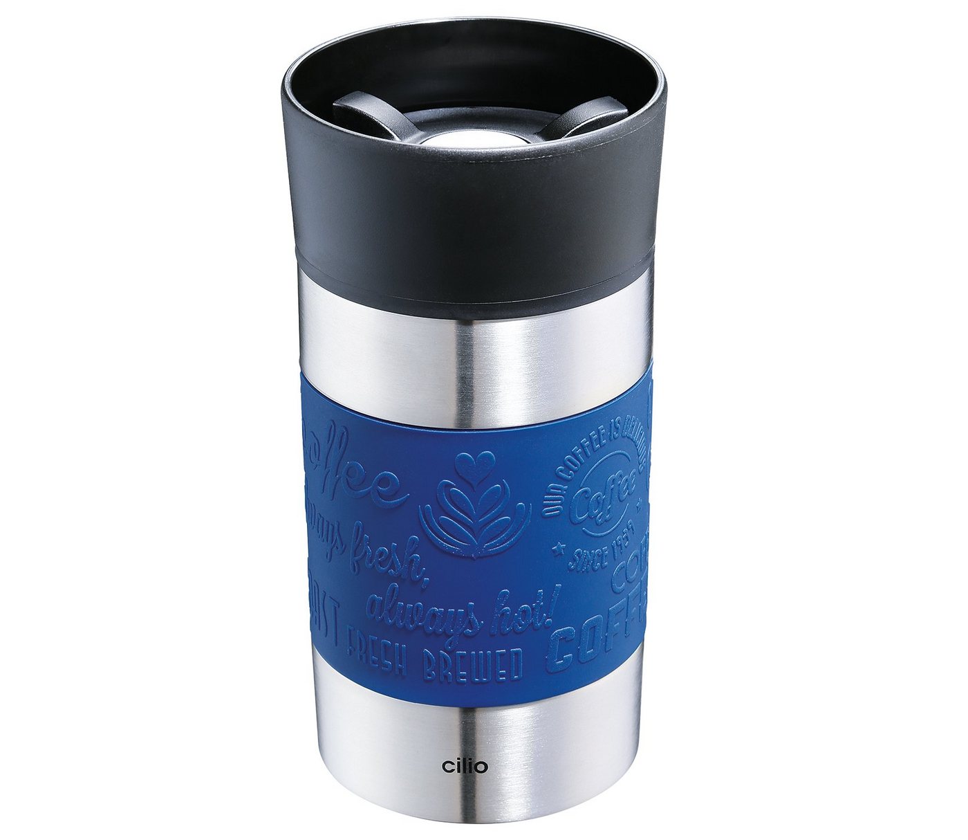 Cilio Thermobecher Thermobecher Isolierbecher Travel Mug coffee to go Becher cilio, Material: Edelstahl, Kunststoff Cilio Thermobecher Thermobecher Isolierbecher Travel Mug coffee to go Becher cilio, Material: Edelstahl, Kunststoff von Cilio