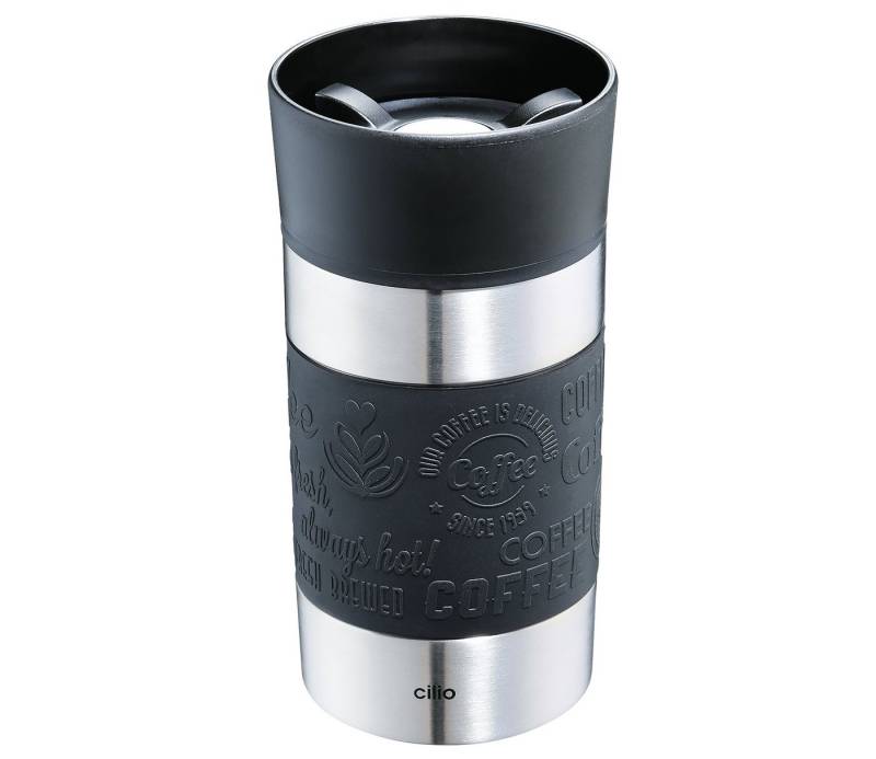 Cilio Thermobecher Thermobecher Isolierbecher Travel Mug coffee to go Becher cilio, Material: Edelstahl, Kunststoff von Cilio