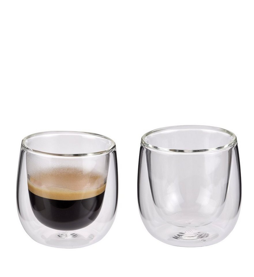 Cilio Thermoglas Espresso Kaffee Milchkaffee Latte Macchiato Gläser cilio VERONA, Borosilikatglas von Cilio